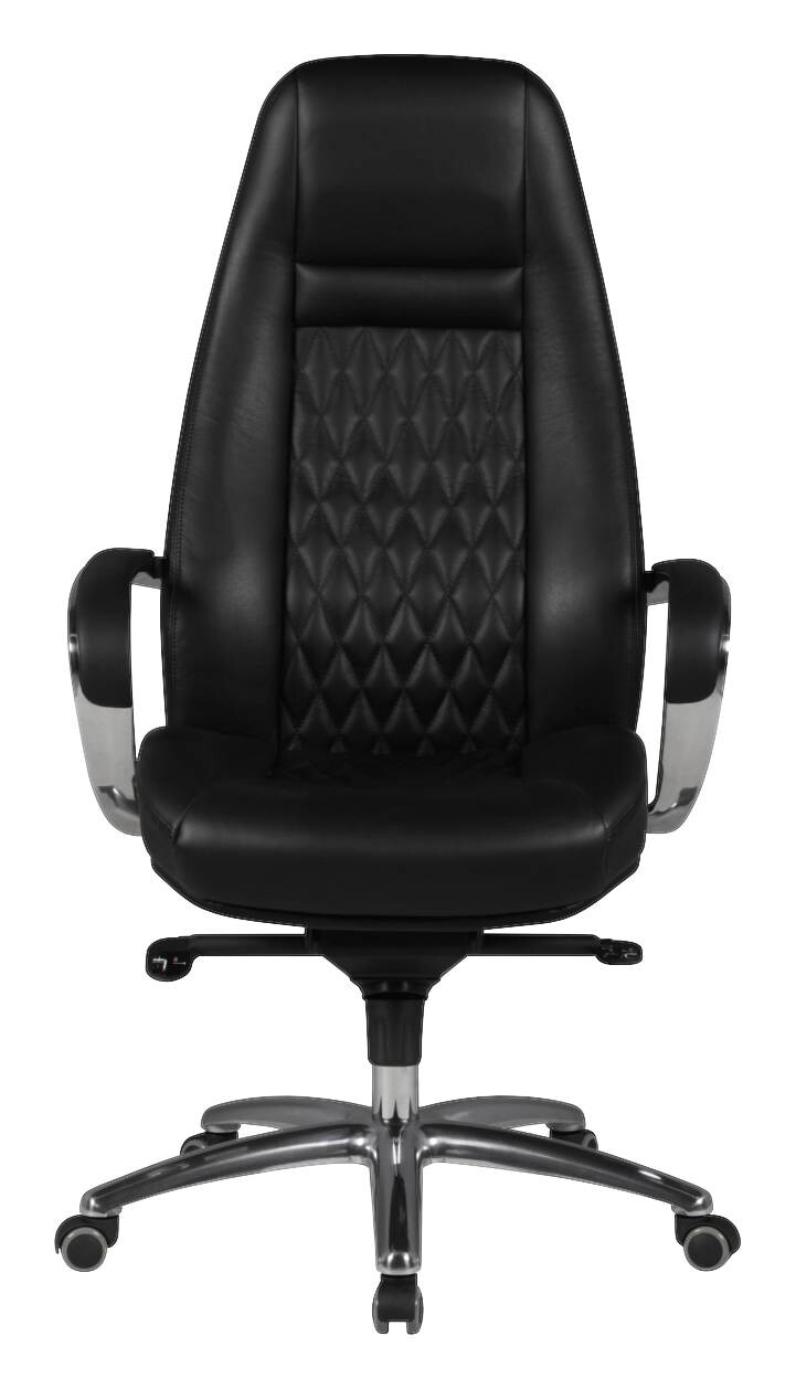 Drehstuhl schwarz Leder