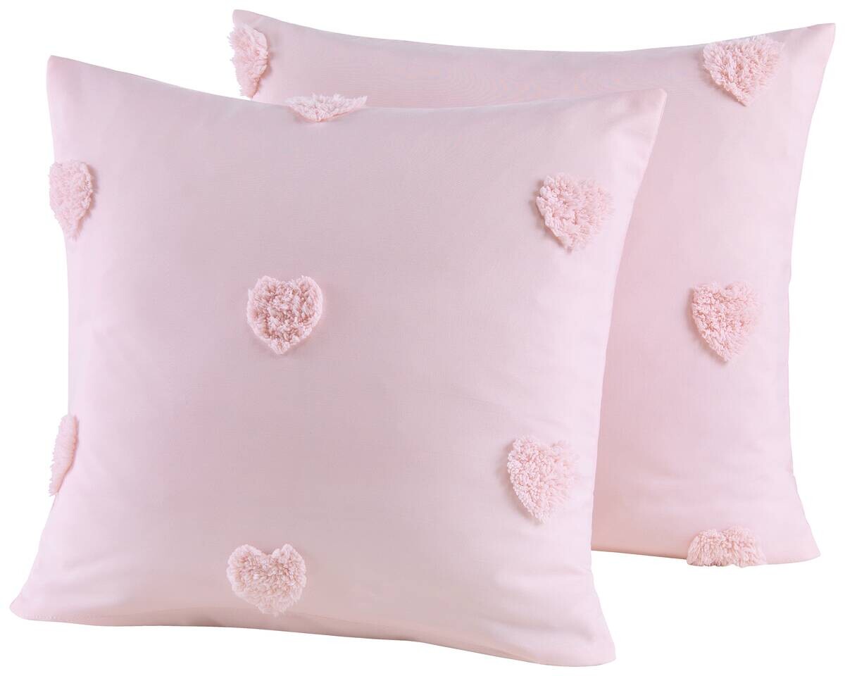 Kissenbezug rosé 100% Polyester B/L: ca. 40x40 cm