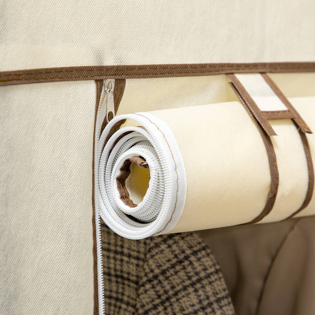 HOMCOM Kleiderschrank cremeweiß Polypropylen B/H/L: ca. 43x103x162,5 cm