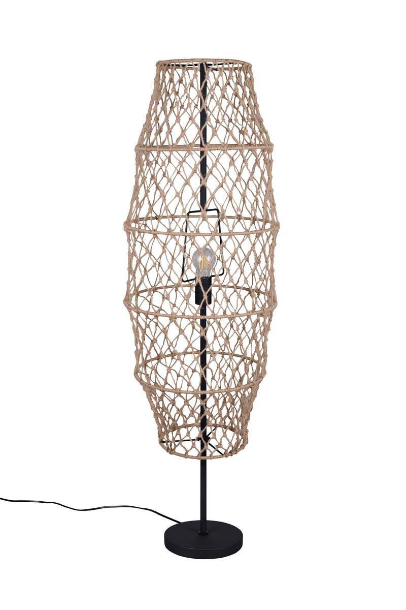 Reality Stehlampe schwarz Metall H: ca. 120 cm E27 1 Brennstellen