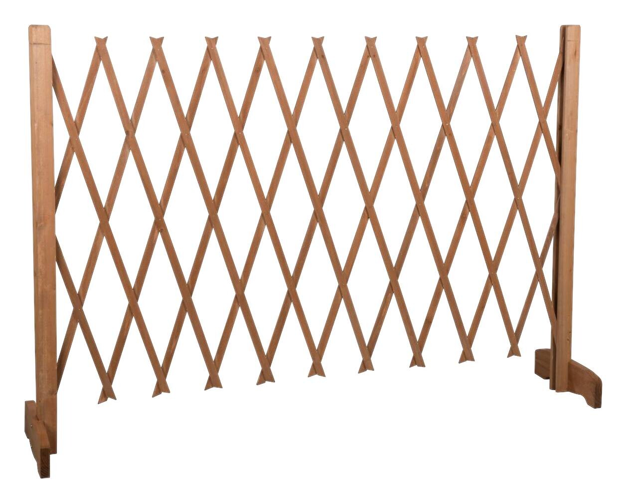 Hundeabsperrgitter braun Holz