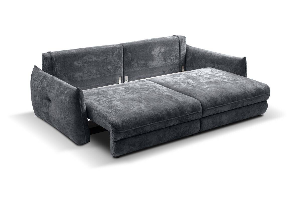 Big Sofa Delphine dunkelgrau Microfaser B/H/T: ca. 246x74x119 cm