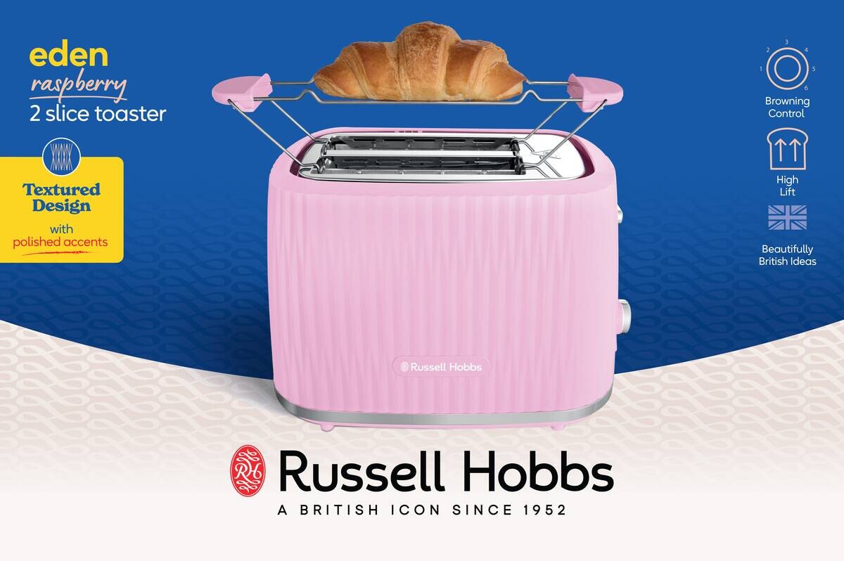 Russell Hobbs Toaster rosa B/H/L: ca. 27,8x19,1x17,4 cm