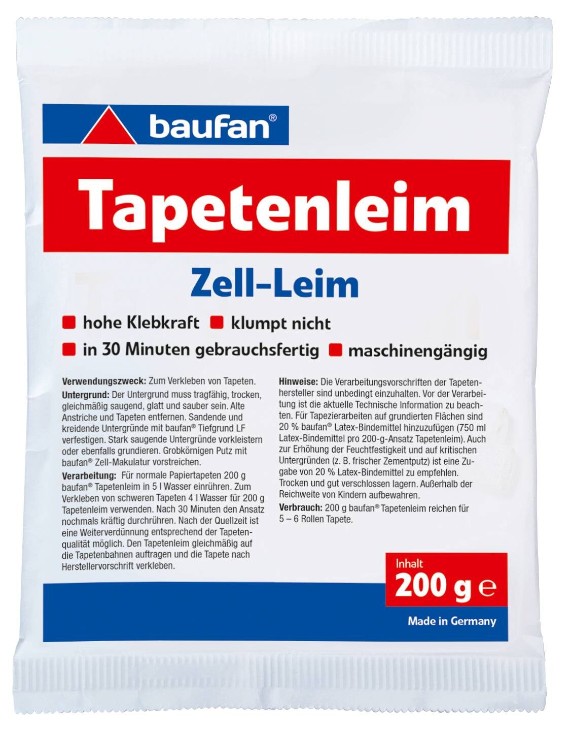 Baufan Tapetenleim ca. 0,2 kg