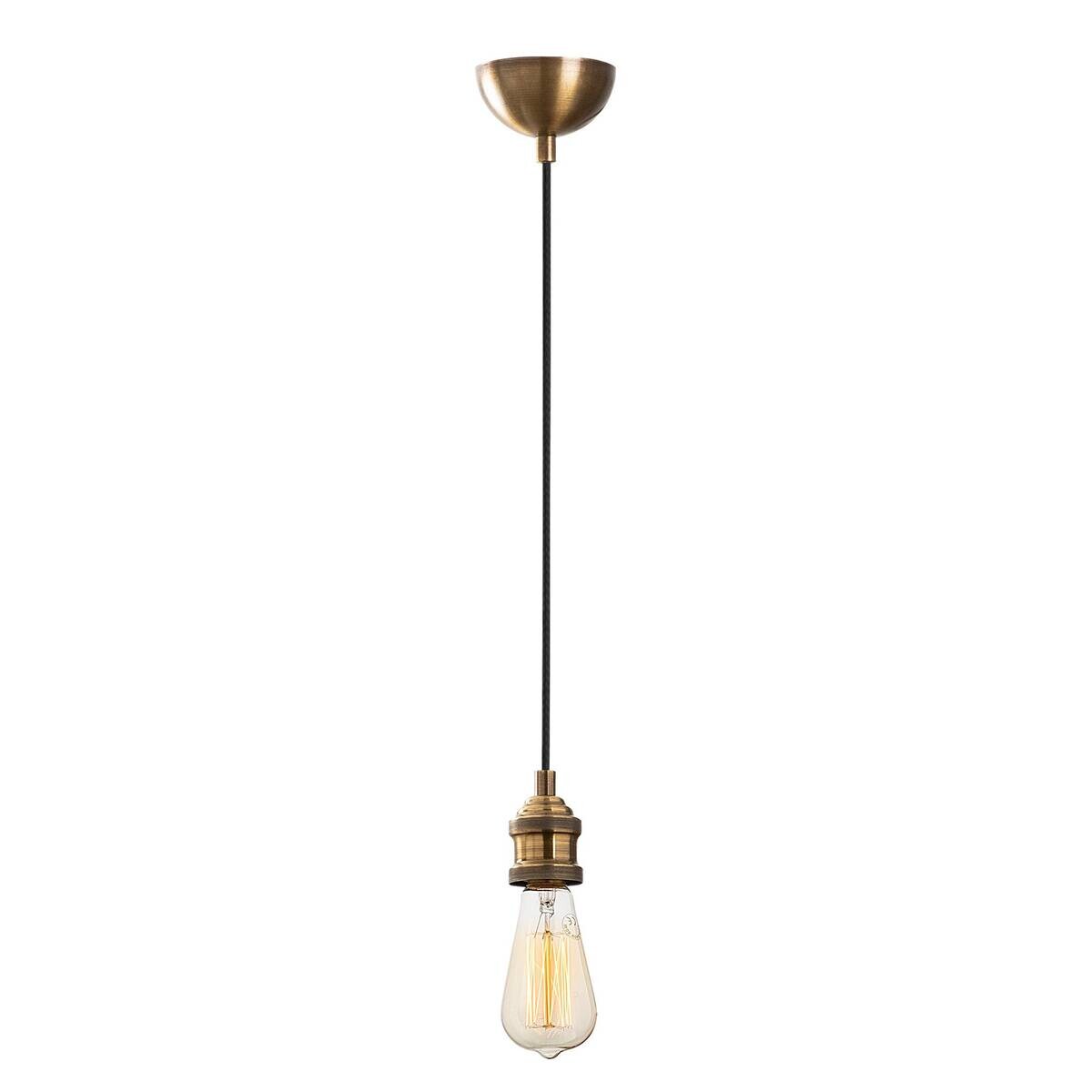 Opviq Pendelleuchte messing B/H/T: ca. 6x102x6 cm E27 1 Brennstellen