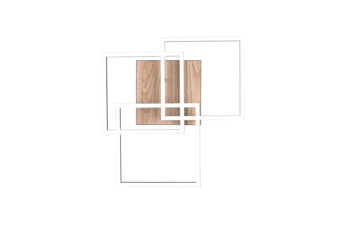 Reality LED-Deckenleuchte R62883135 Mobile schwarz Acryl Metall MDF B/H/T: ca. 39x10x42 cm 1 Brennstellen