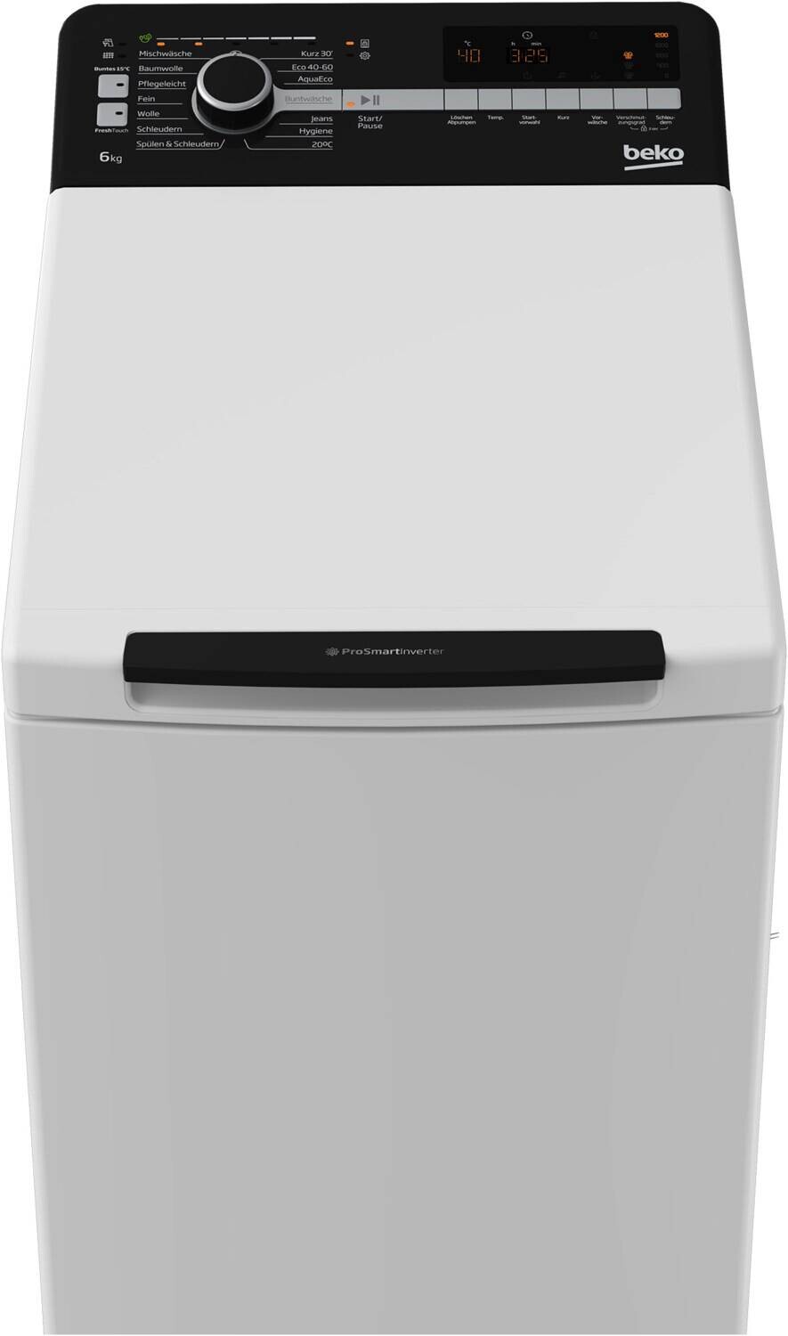 Beko Toplader-Waschmaschine BTL1WFP10622DE weiß B/H/T: ca. 40x90x60 cm ca. 6 kg