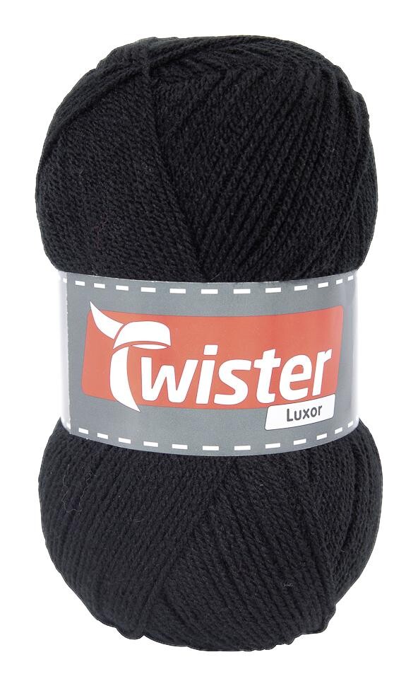 Twister Handstrickgarn Luxor schwarz L: ca. 52500 cm