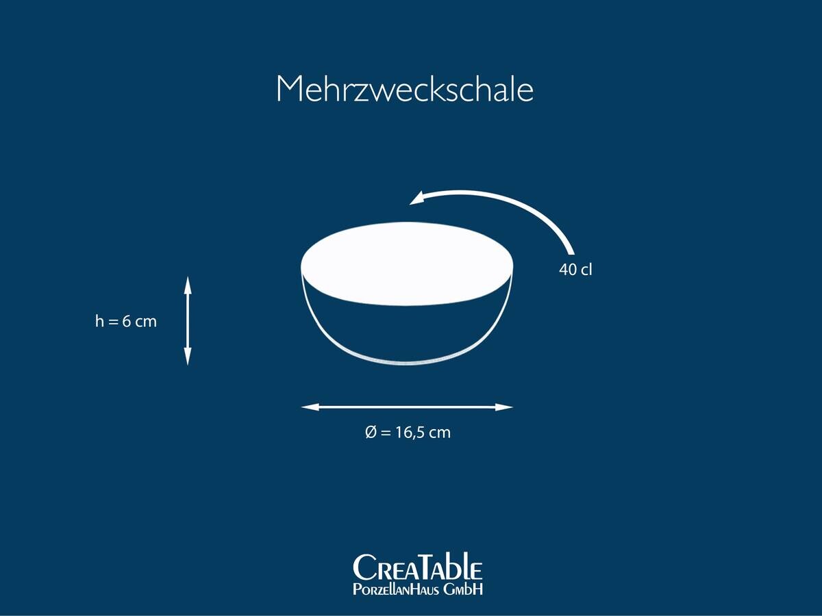 CreaTable Mehrzweckschalen Nature Collection creme Steinzeug