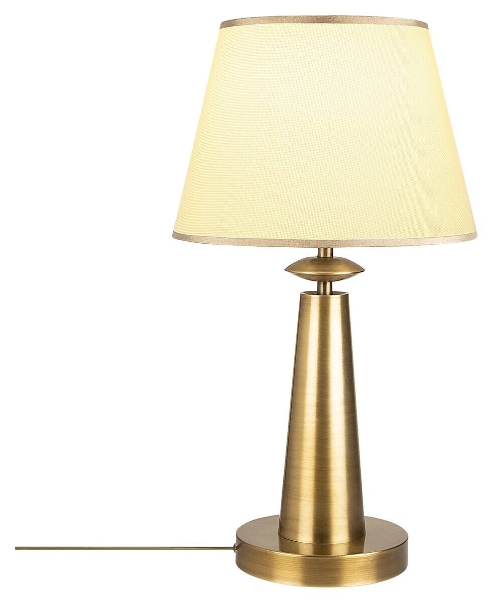 Opviq Tischleuchte Pardo bronze Metall Stoff B/H/T/L/D: ca. 30x55x30x30x30 cm E27 1 Brennstellen