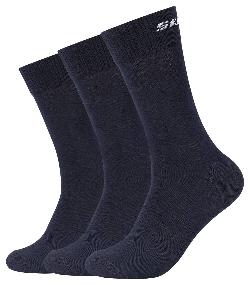Skechers Damen & Herren-Socken Skechers blau 3 Packstücke Größe 43-46