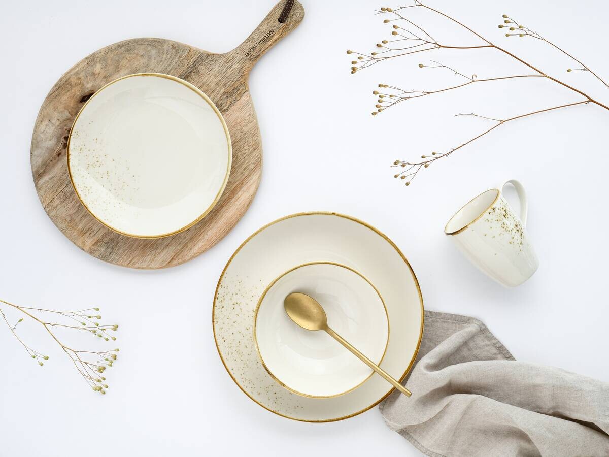 CreaTable Mehrzweckschalen Nature Collection creme Steinzeug