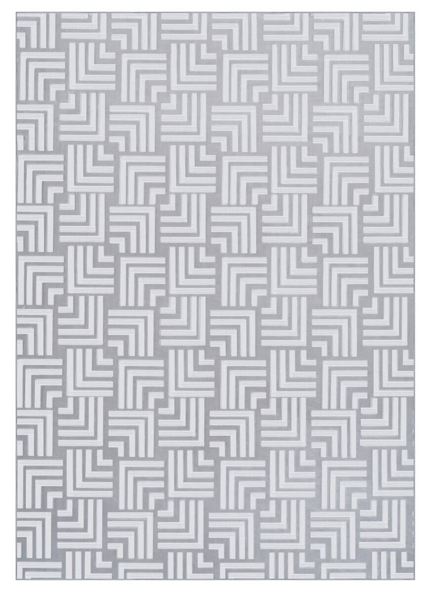 Kayoom Teppich Calma 325 silber B/L: ca. 160x220 cm