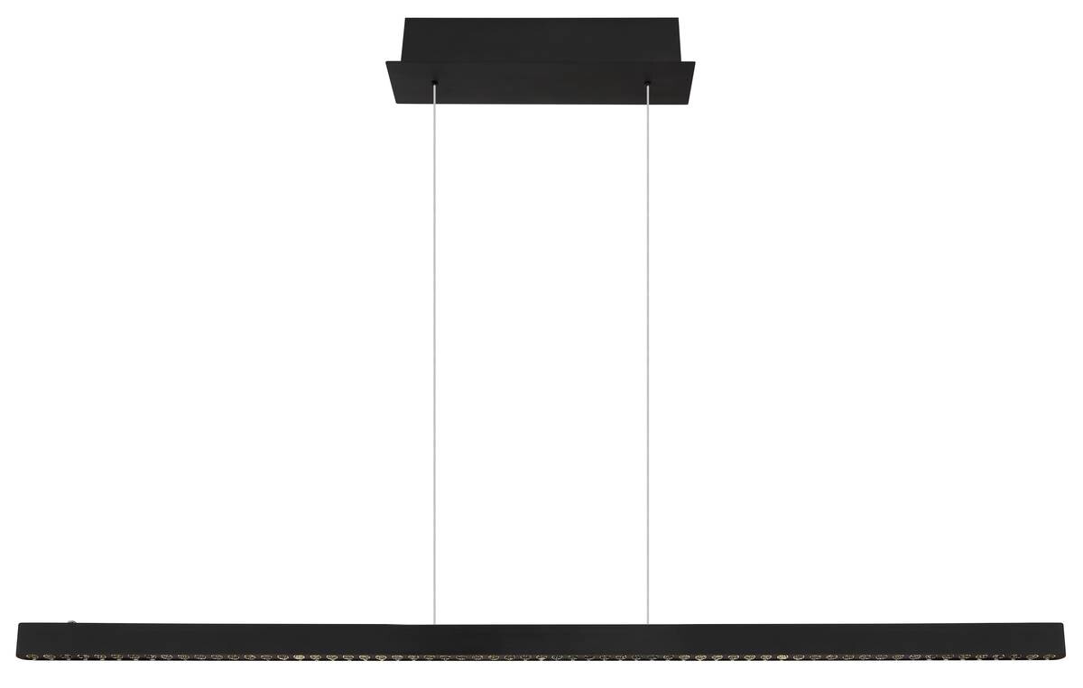GLOBO Pendelleuchte mattschwarz Aluminium Metall B/H/T: ca. 9x120x120 cm 1.0 Brennstellen