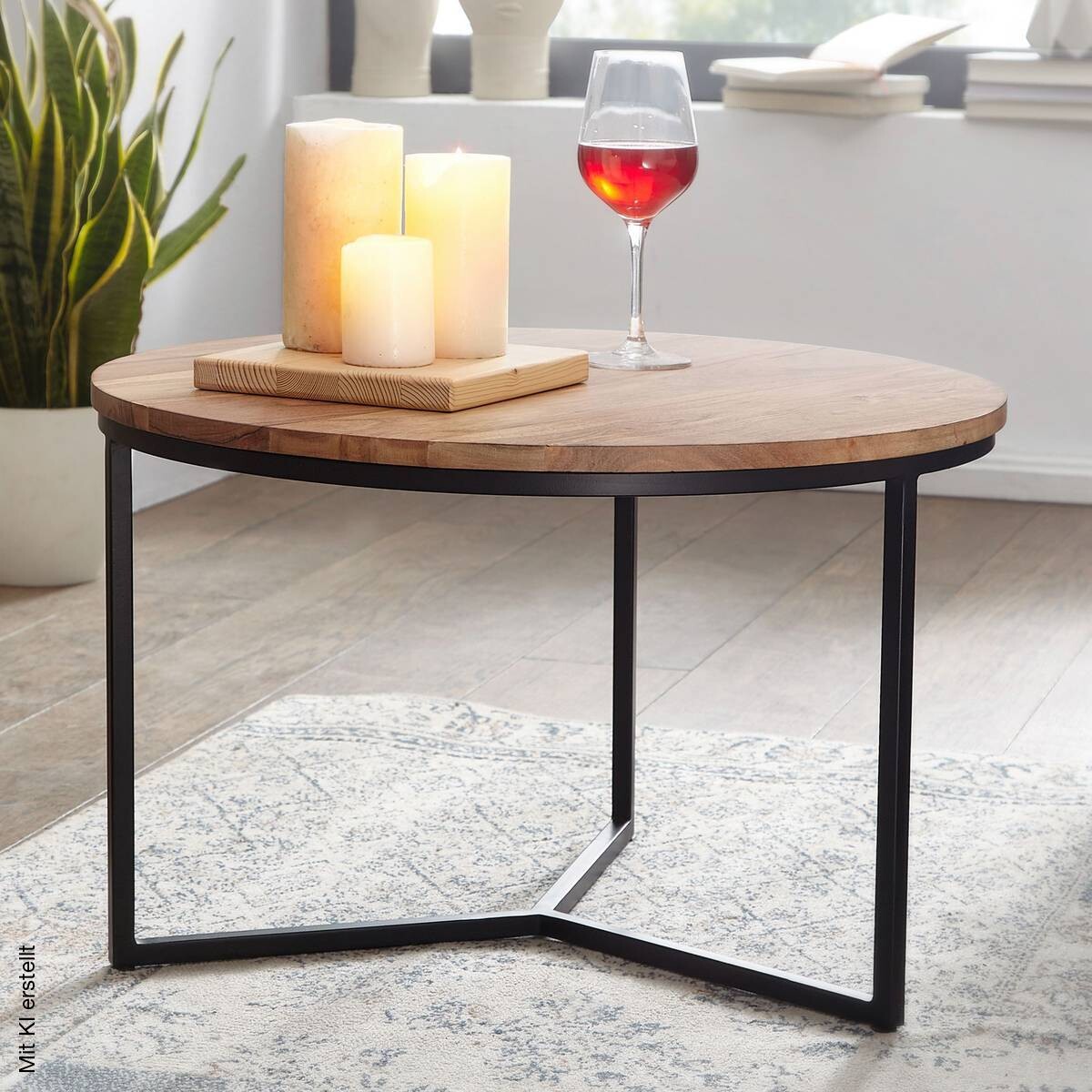 Couchtisch braun B/H/T: ca. 60x38x60 cm