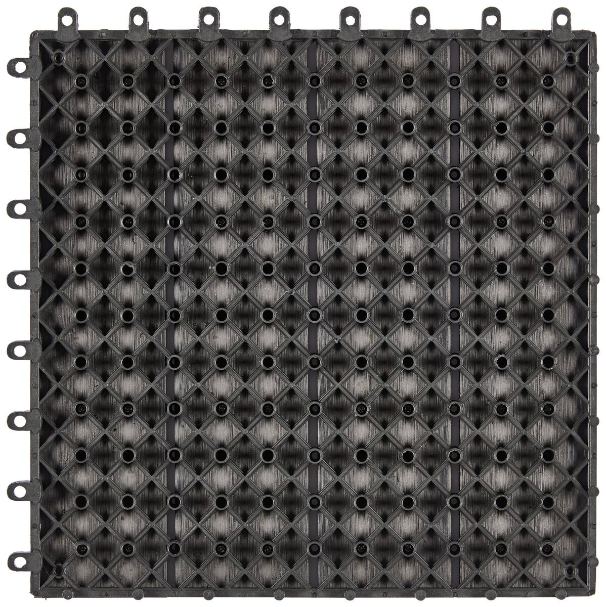 POCOline Terrassenfliese WPC, 6 Stück im Paket grau B/L: ca. 30x30 cm