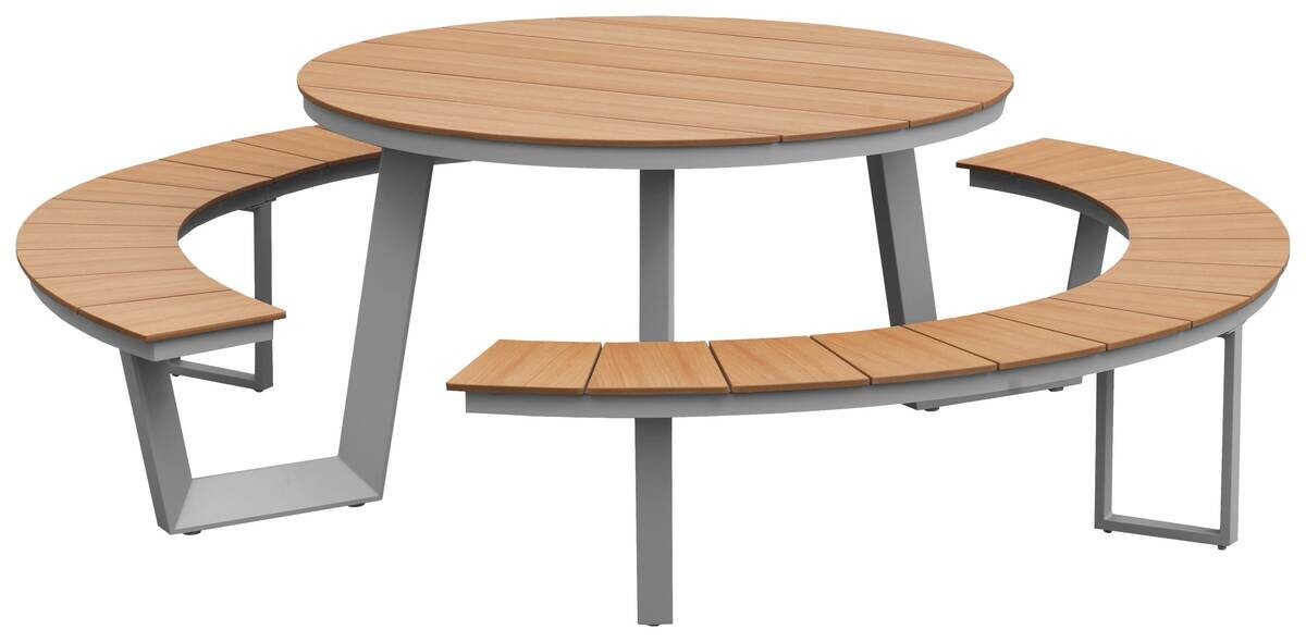 POCOline Gartensitzgruppe grau Alu