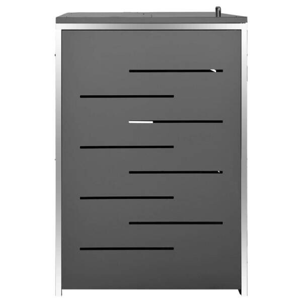 vidaXL Mülltonnenbox anthrazit