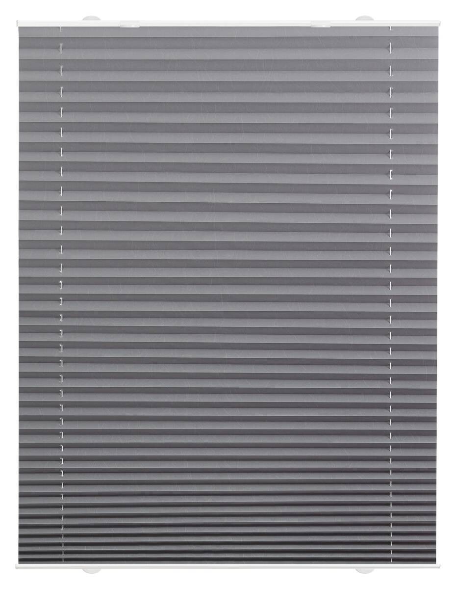 LICHTBLICK Spannplissee grau B/L: ca. 70x130 cm