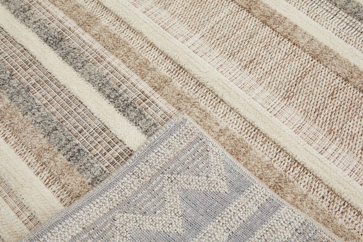 Webteppich Crosby Cremegrau B/L: ca. 160x230 cm