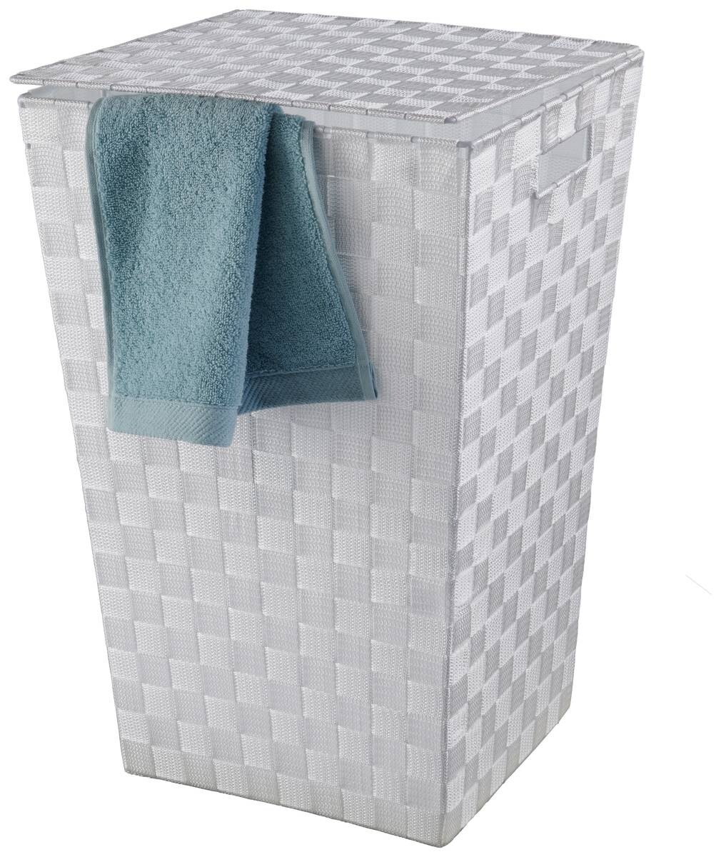 POCOline Wäschekorb weiß Nylon B/H/L: ca. 31,5x52x33 cm