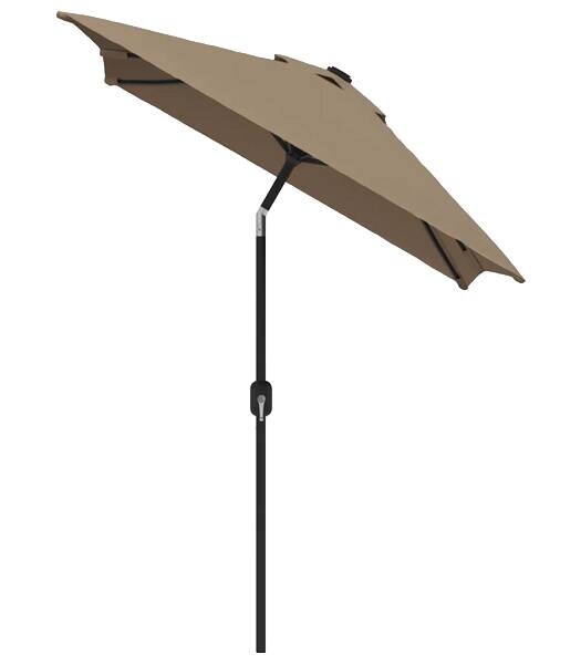 vidaXL Sonnenschirm taupe Polyester B/H/L: ca. 200x252x300 cm
