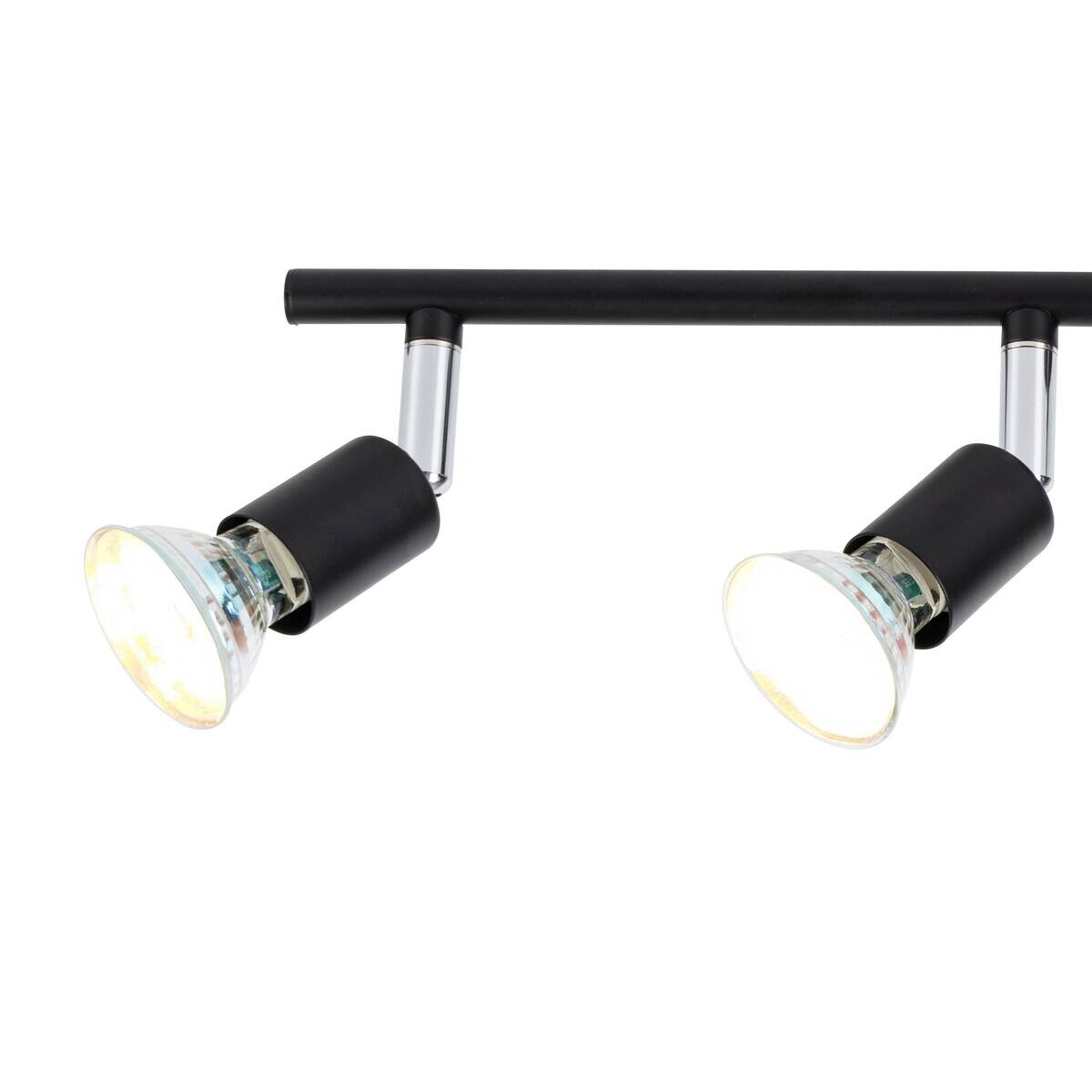 POCOline Spotbalken Boris schwarz B/H/L: ca. 10x8x36 cm 3 Brennstellen