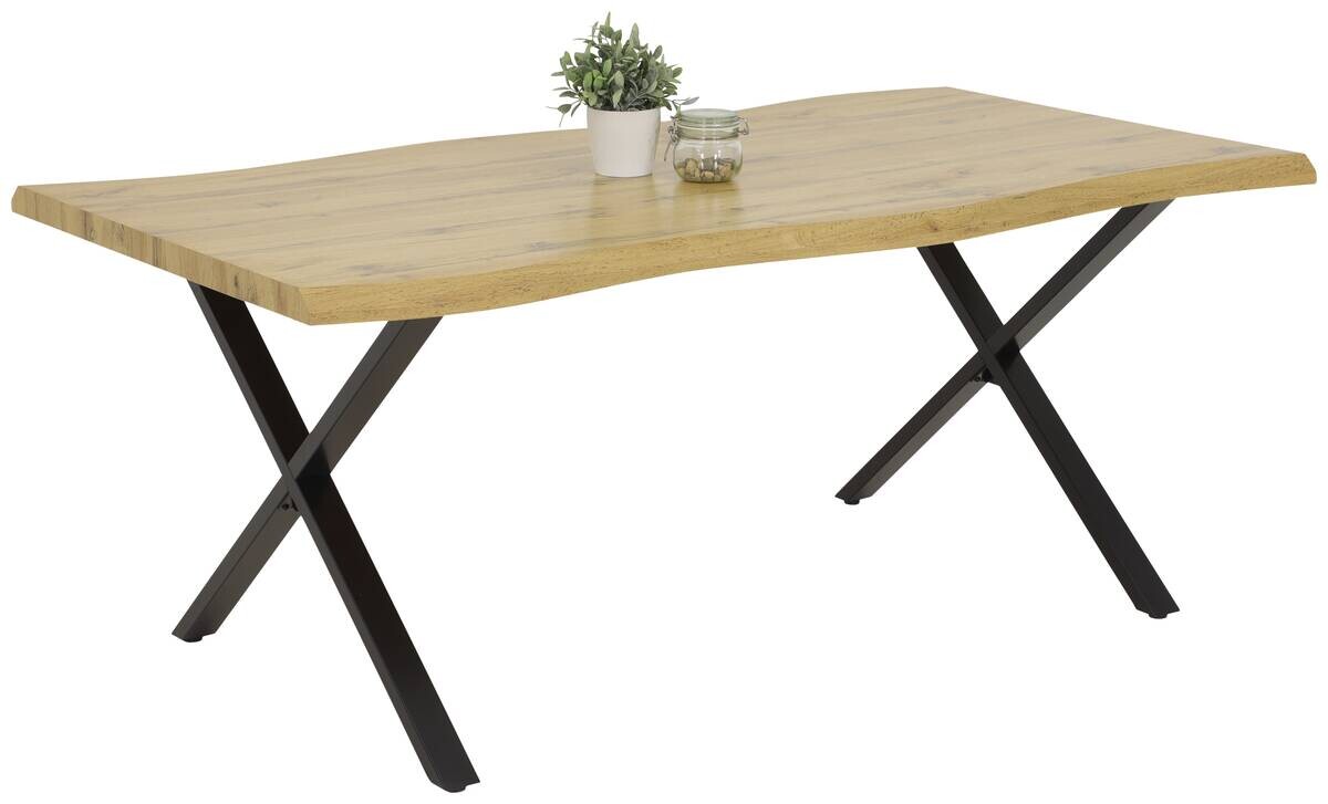 Esstisch Gerda Eiche schwarz B/H/T: ca. 200x76x100 cm