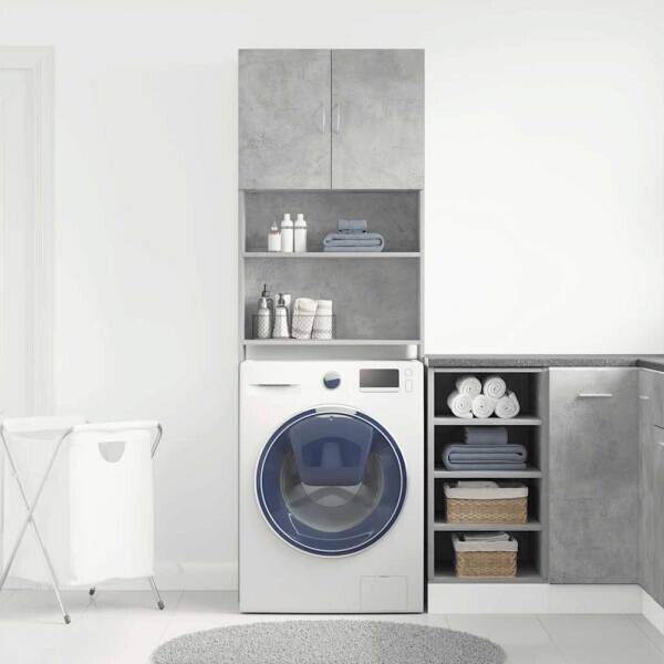 vidaXL Waschmaschinenschrank Beton