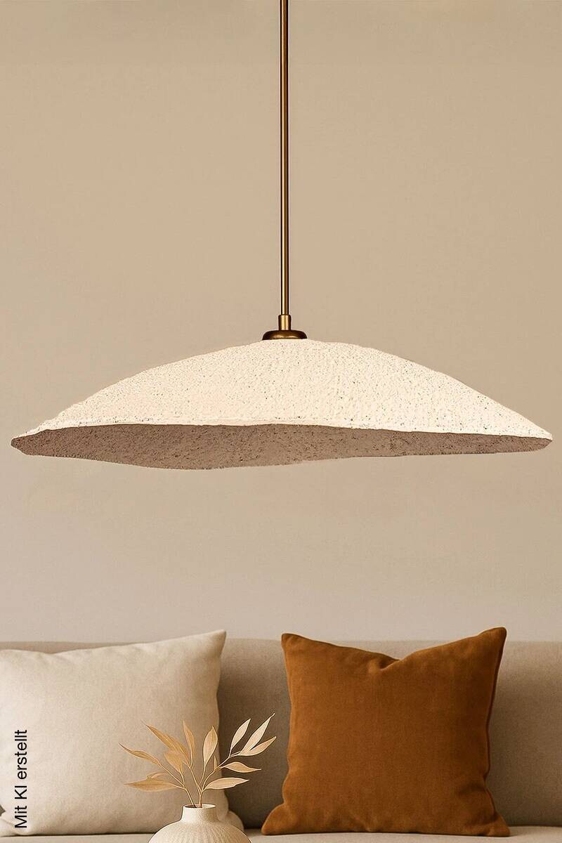 Opviq Pendelleuchte gold ecru Metall B/T/L: ca. 40x40x40 cm E27 1 Brennstellen
