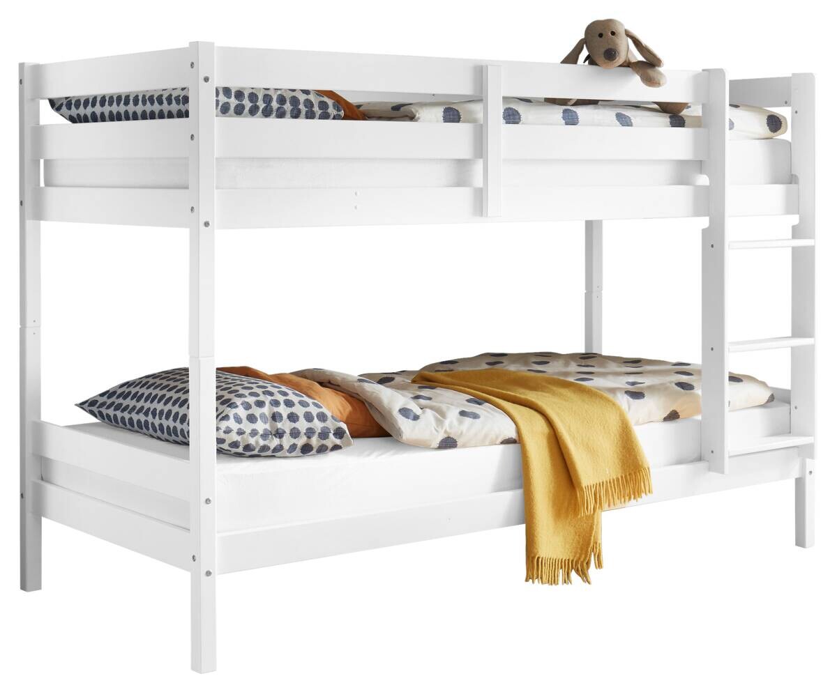 Etagenbett Casper kiefer weiß Liegefläche B/L: ca. 90x200 cm