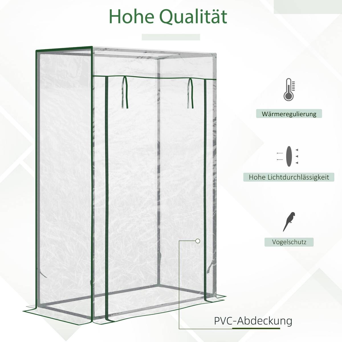 Outsunny Gewächshaus B/H/L: ca. 50x150x100 cm