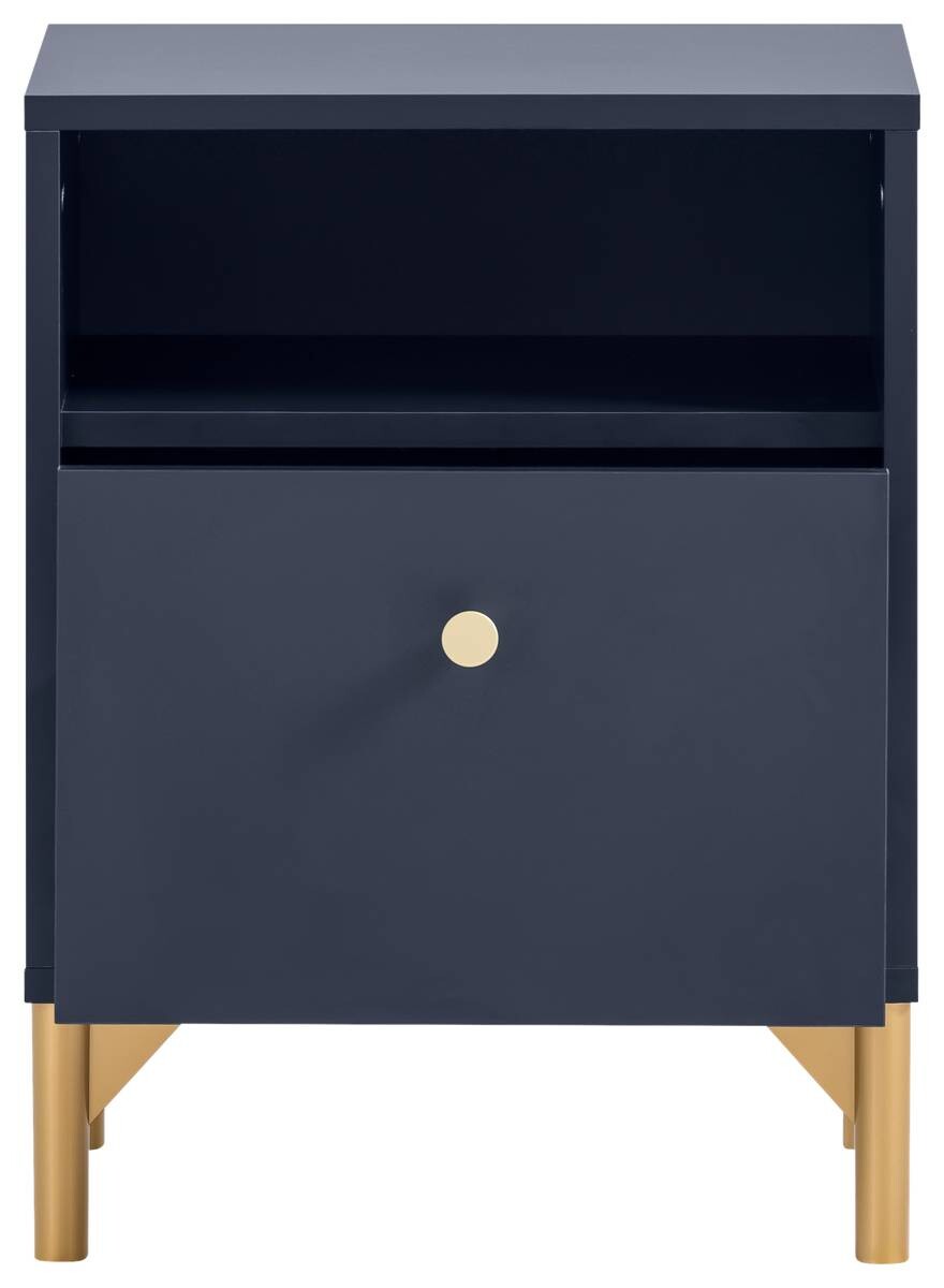 Nachtkonsole Alfa blau B/H/T: ca. 40,3x53,2x33,5 cm