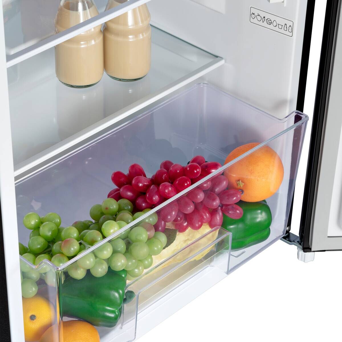 CHiQ Stand-Kühlschrank CKS110CBPO dark Inox B/H/T: ca. 54,9x84,5x55,6 cm