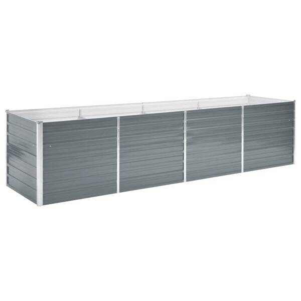 Hochbeet grau Stahl B/H/L: ca. 80x77x320 cm