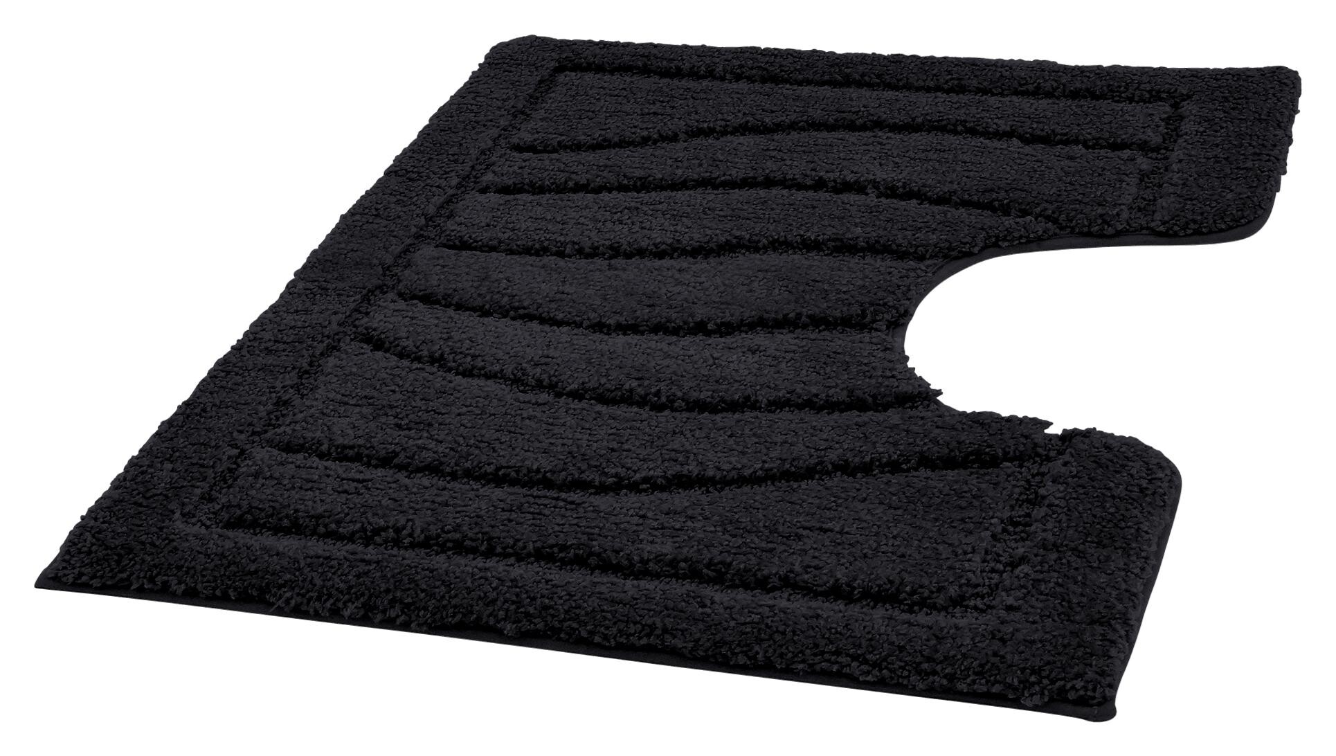 Tuffi Badematte Lasse schwarz 100% Polyester B/L: ca. 50x60 cm