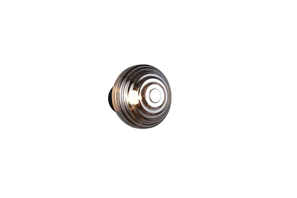 Reality LED Wandleuchte EARL mattschwarz Metall 1 Brennstellen