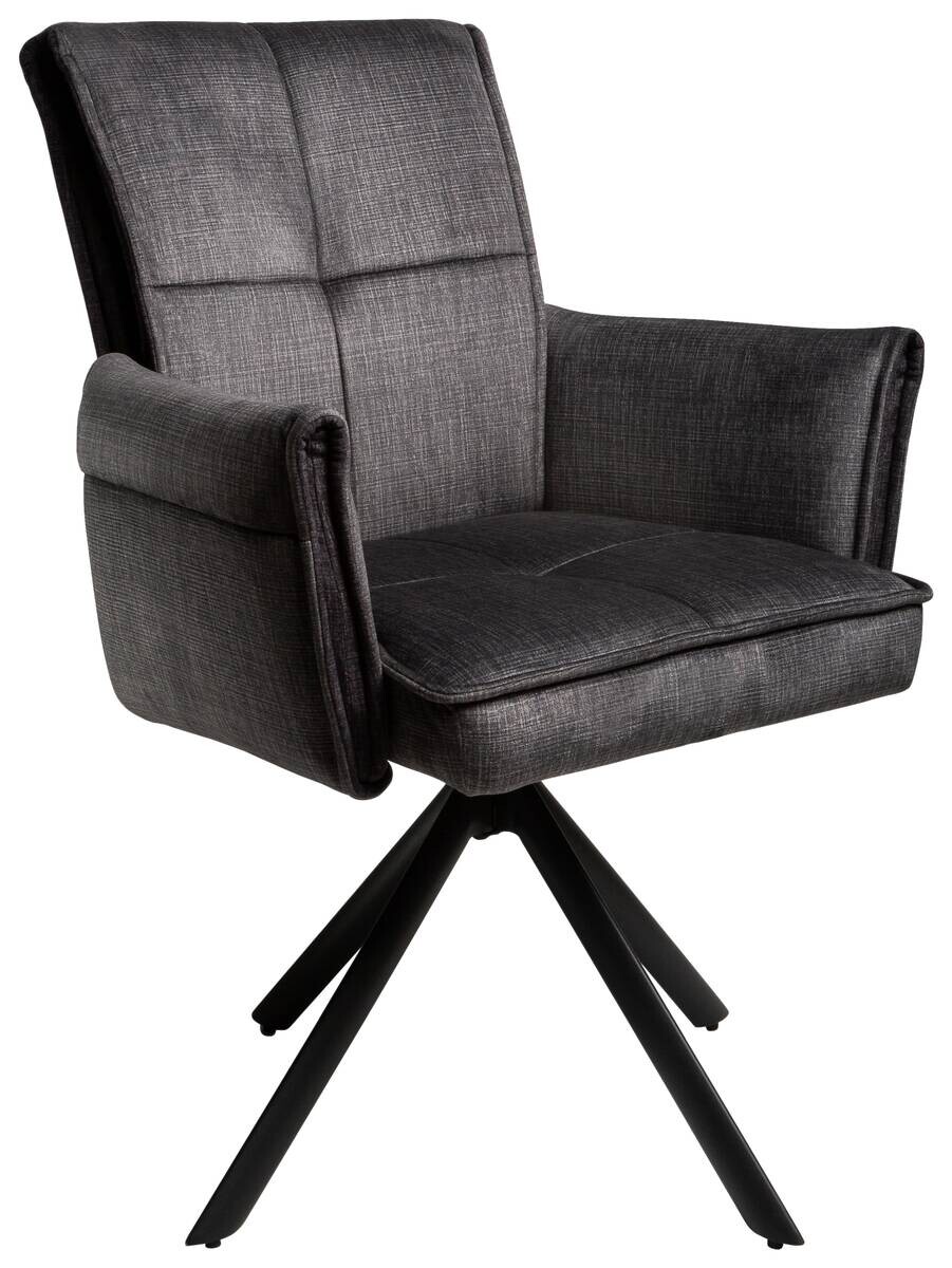 Armlehnstuhl Renate grau Samtoptik B/H/T: ca. 59x92x67 cm