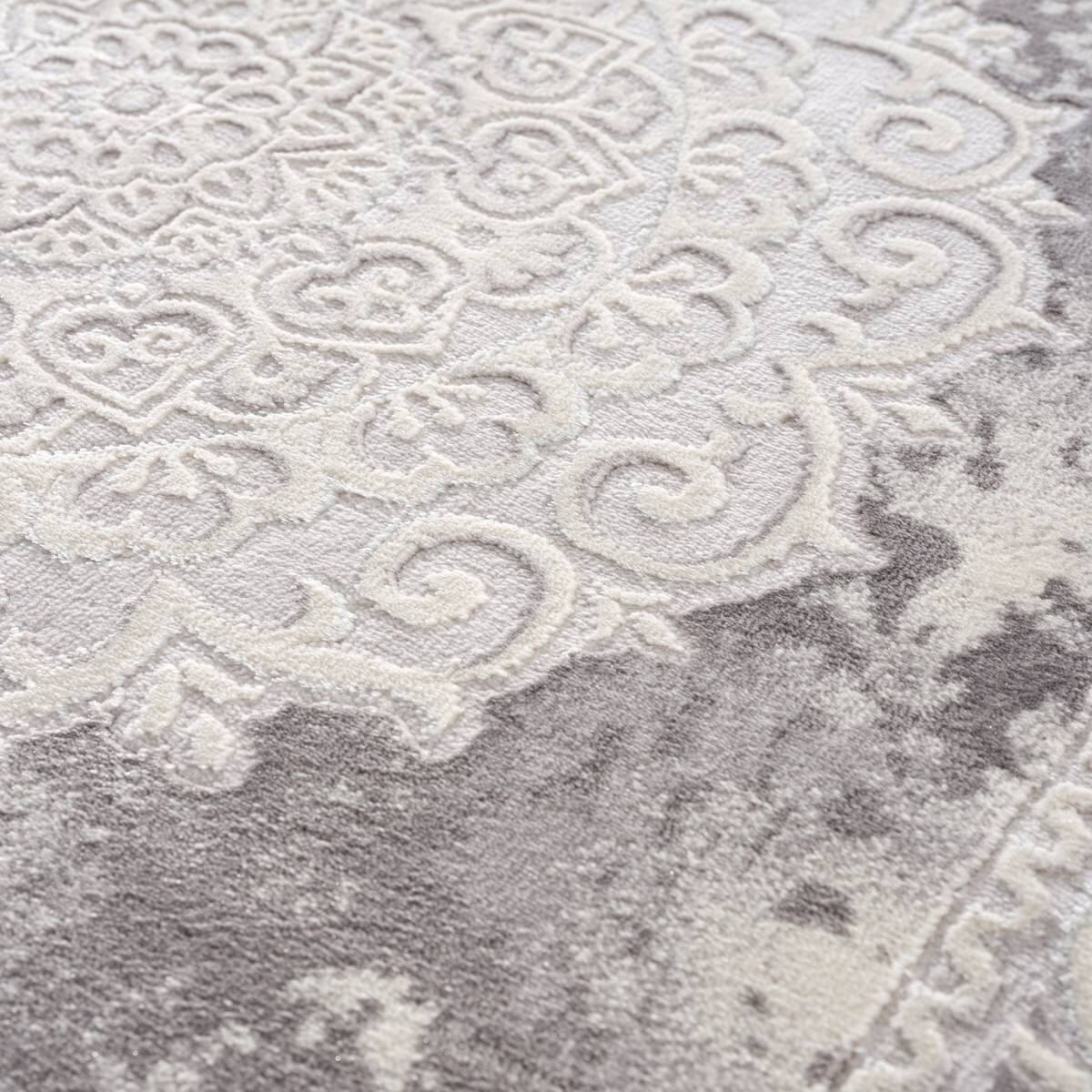 Sanat Teppich Harmony hellgrau B/L: ca. 80x300 cm