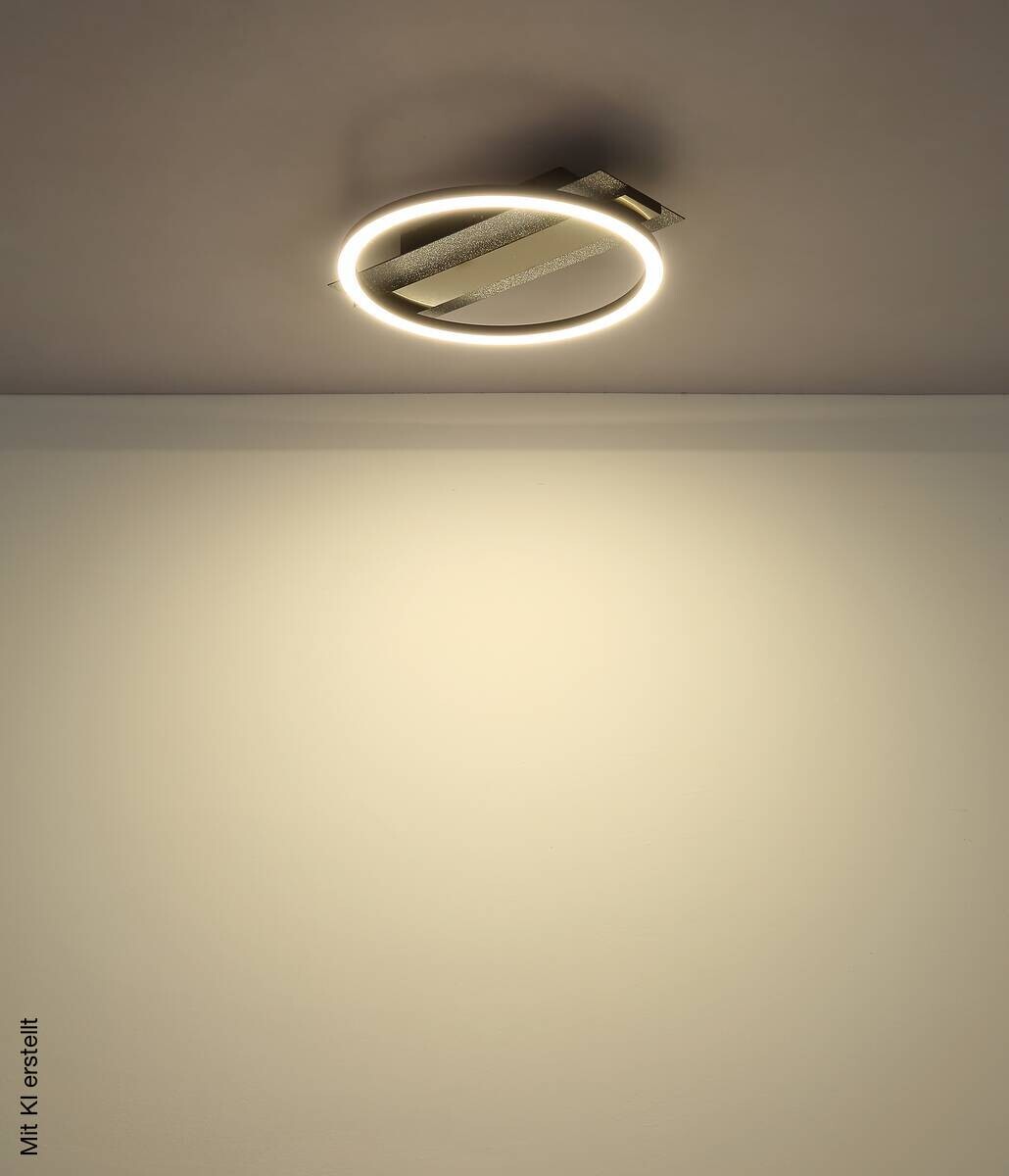 GLOBO Deckenventilator schwarz Edelstahl Metall Kunststoff B/H/L: ca. 8x38x32 cm