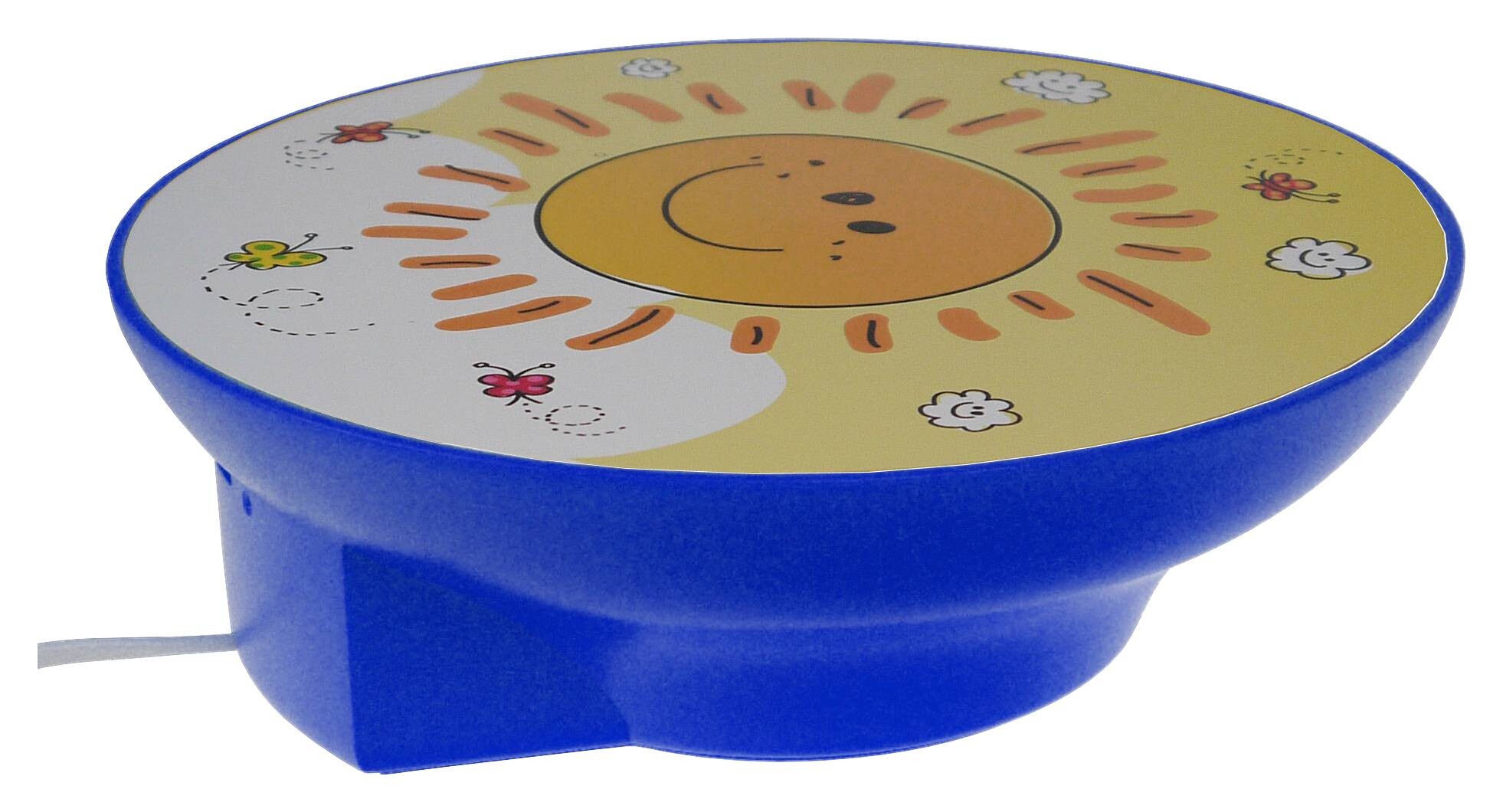 Niermann Kinderwandleuchte Sunny 40688 gelb Kunststoff D: ca. 25 cm E14 1 Brennstellen