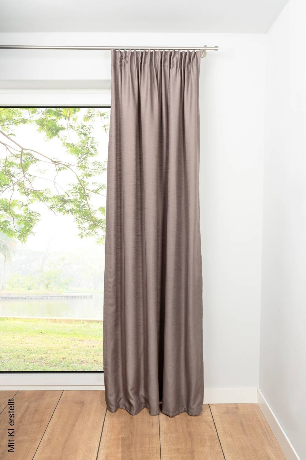 Kombivorhang BALANCE taupe 100% Polyester B/L: ca. 135x245 cm