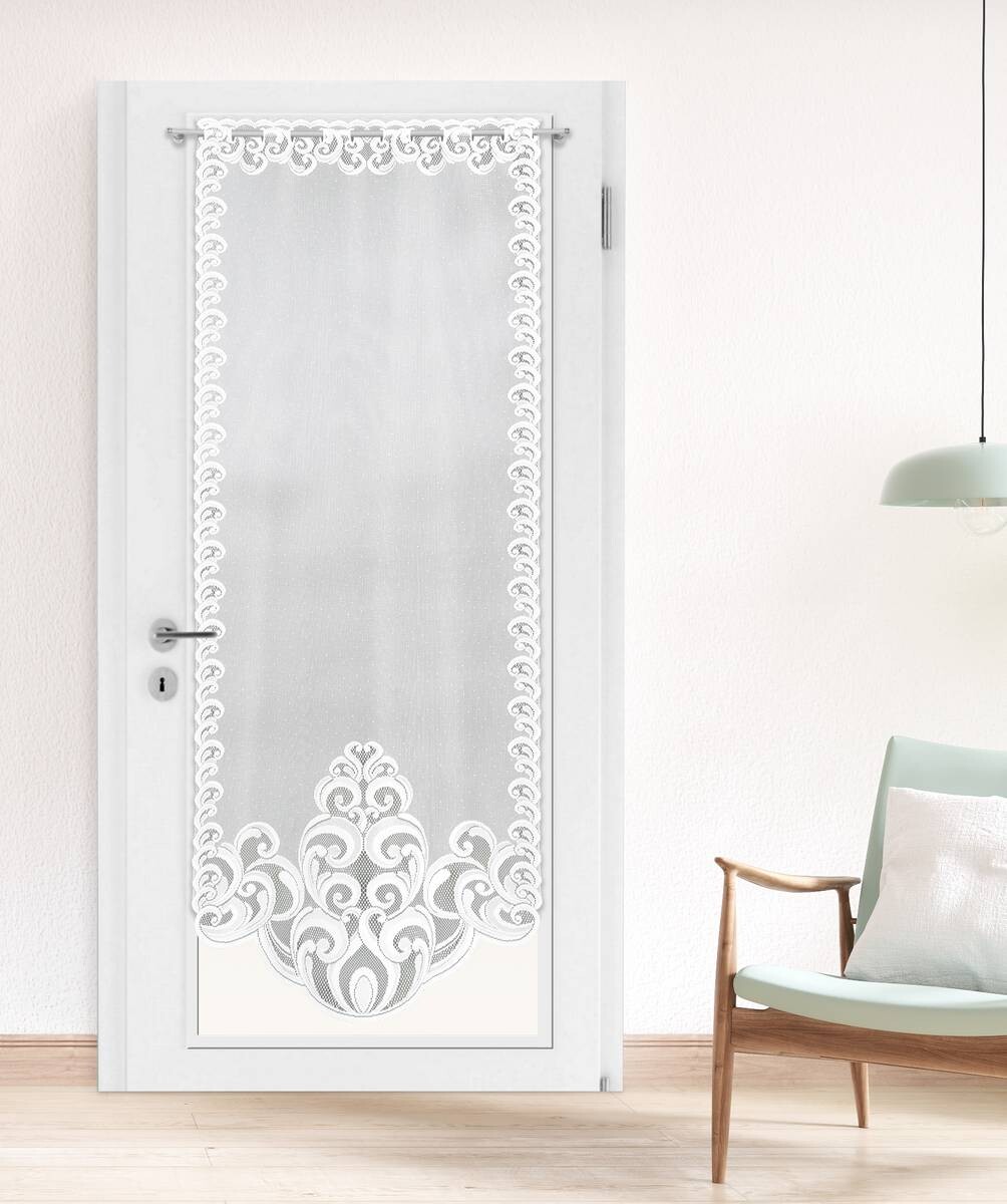 POCOline Scheibengardine Belize weiß B/L: ca. 60x160 cm