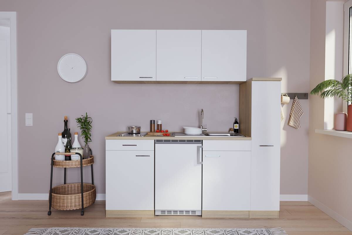 Respekta Küchenblock Economy weiß B/H/T: ca. 180x200x60 cm