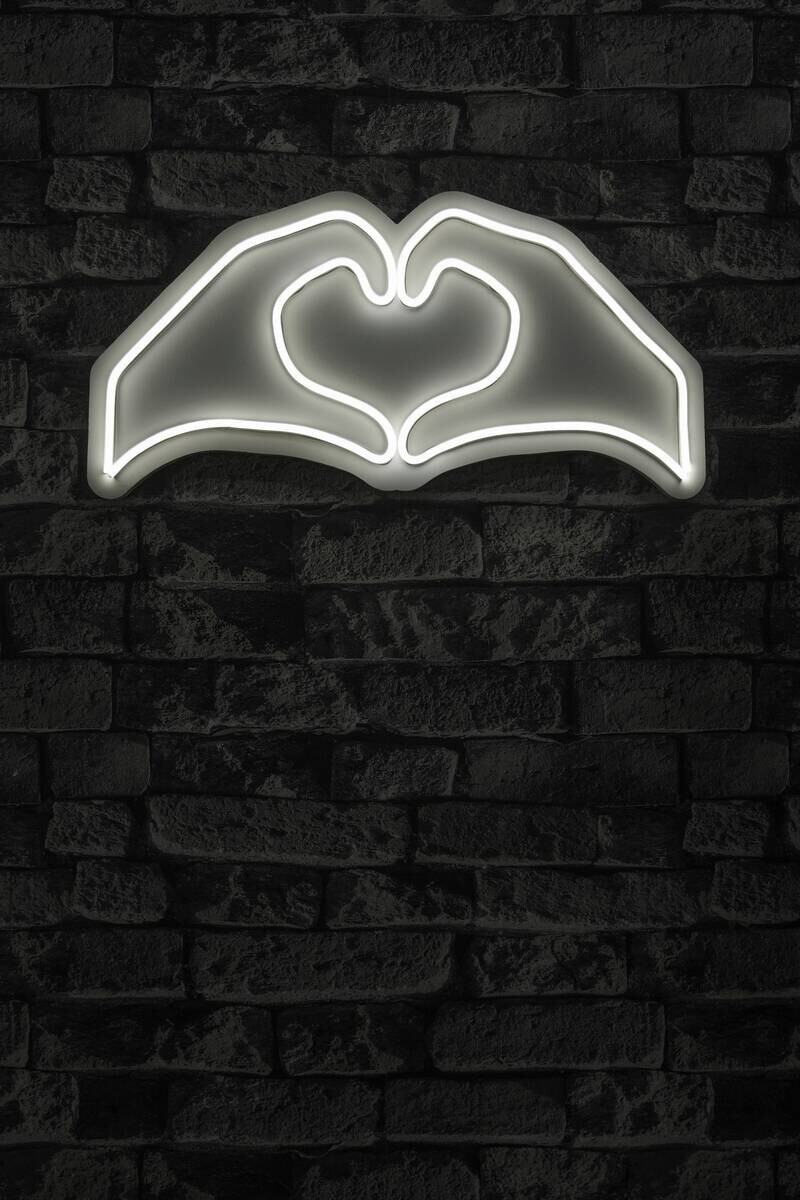 Opviq LED-Wandleuchte weiß PVC B/H/T/L: ca. 50x25x3x50 cm