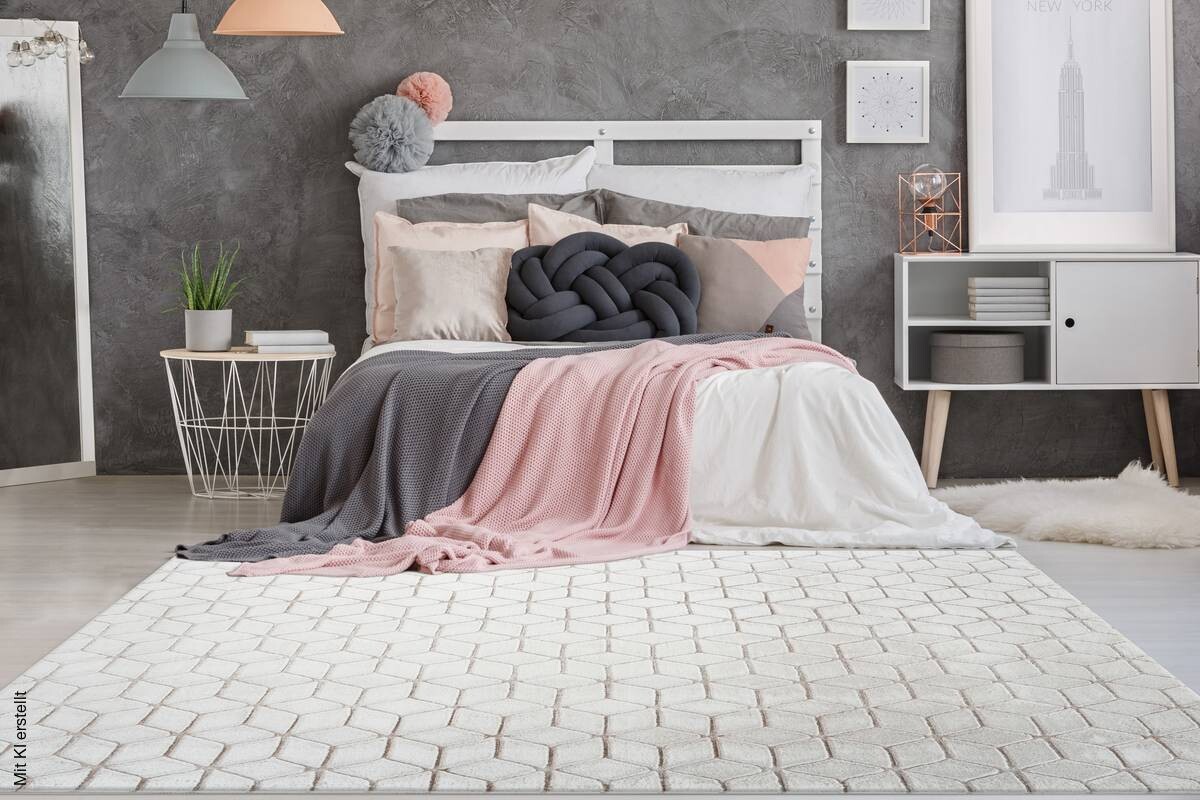 360Living Teppich Vivica taupe B/L: ca. 120x160 cm