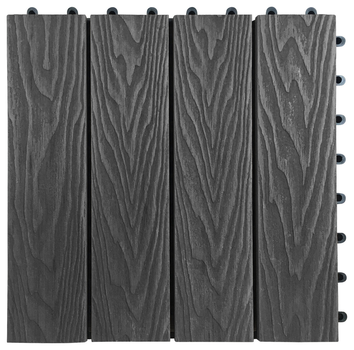 POCOline Terrassenfliese WPC, 6 Stück im Paket grau B/L: ca. 30x30 cm