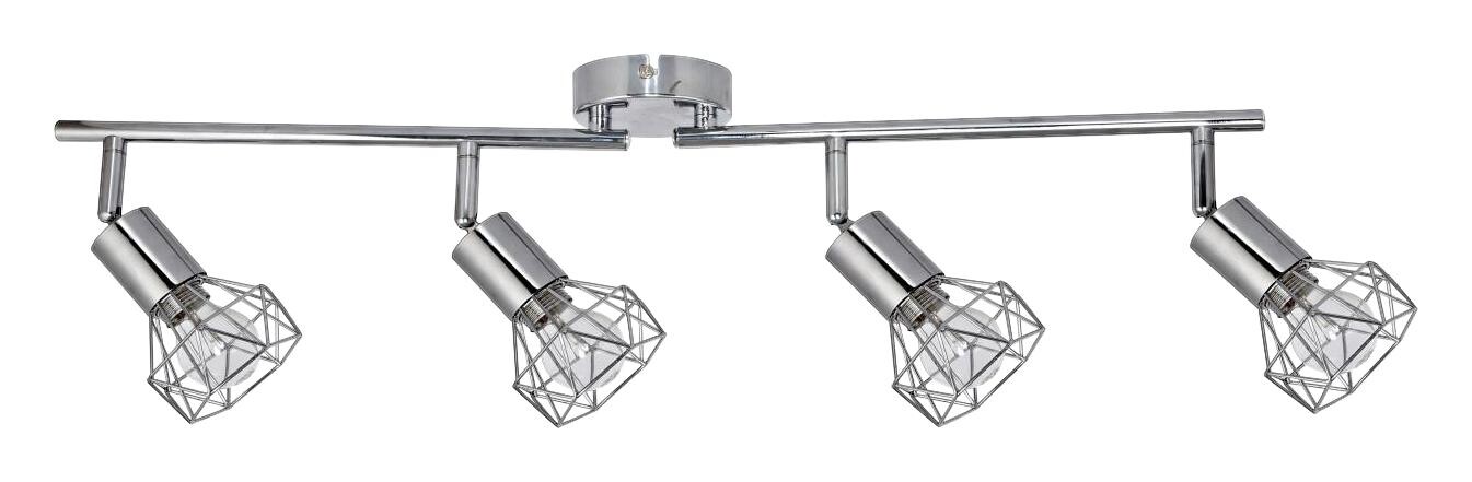 POCOline Spot 4-flg. Aurelius Chrom Metall B/H/L: ca. 21x10x73 cm E14 4 Brennstellen
