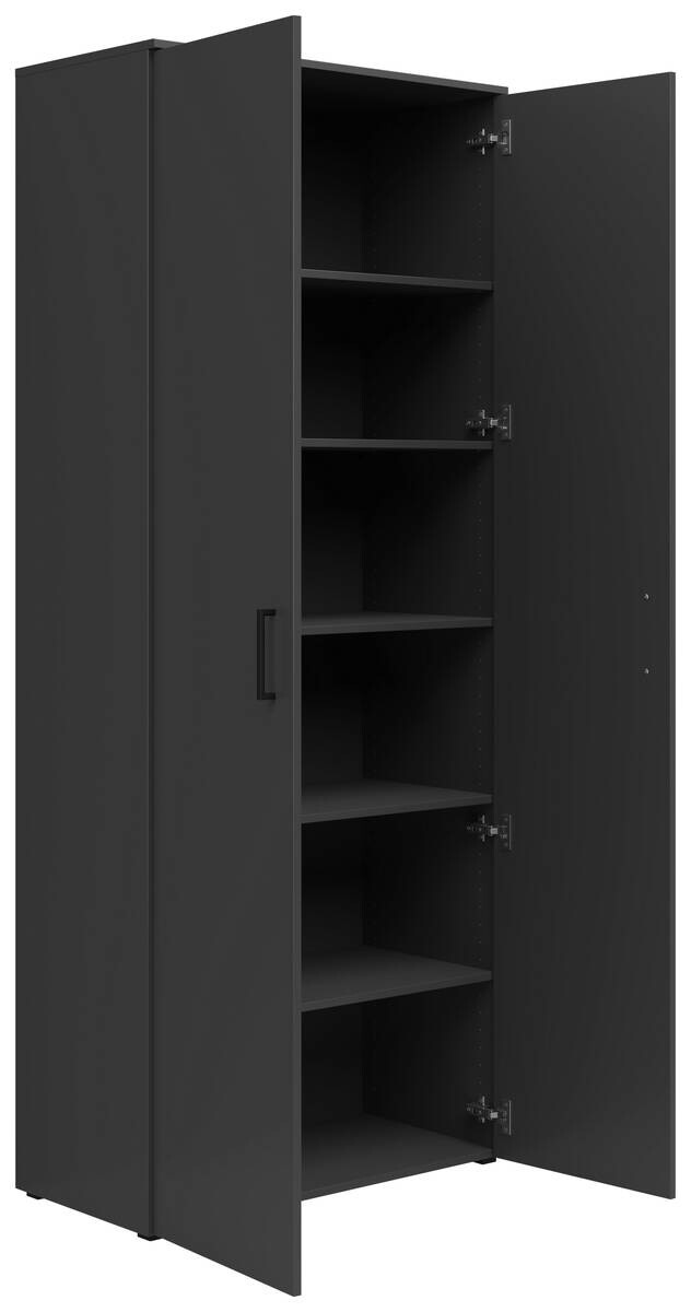 Schrank Multi-Stauraum Typ 37 anthrazit B/H/T: ca. 80x195x40 cm