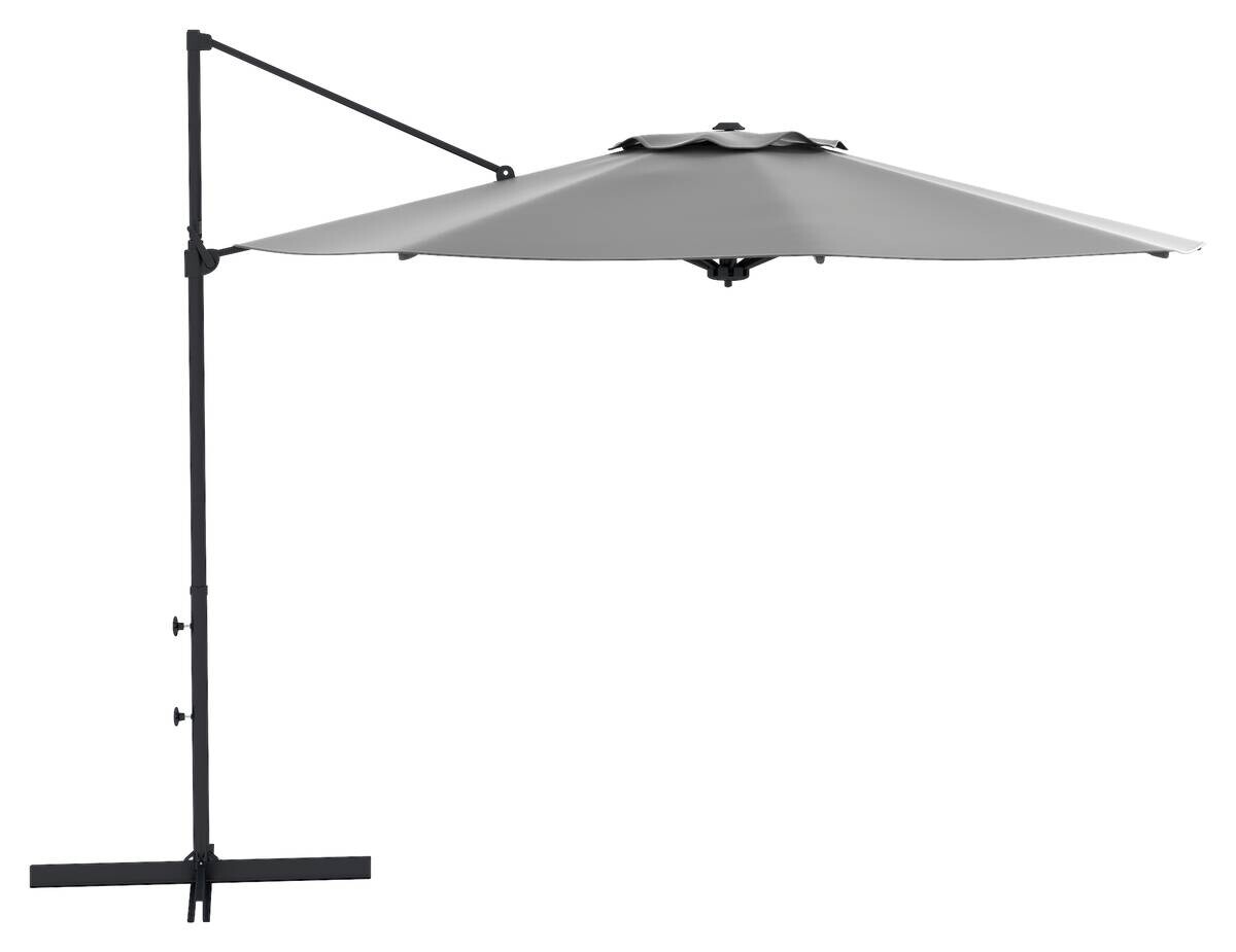 Outsunny Sonnenschirm dunkelgrau Edelstahl B/H/L: ca. 294x294x242 cm